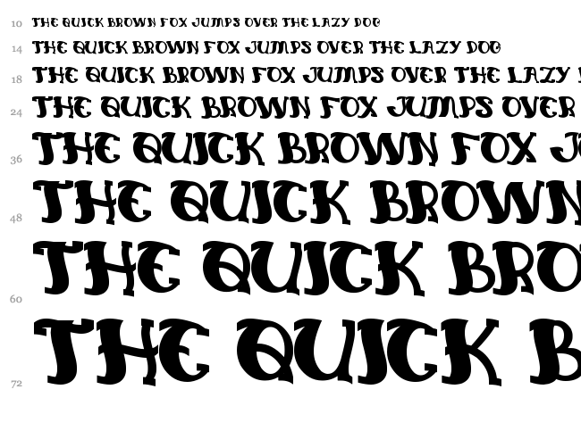 Everlasting Song font waterfall